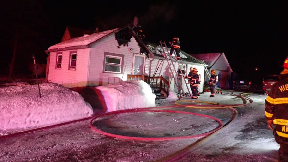 House fire in Hibbing, Minnesota