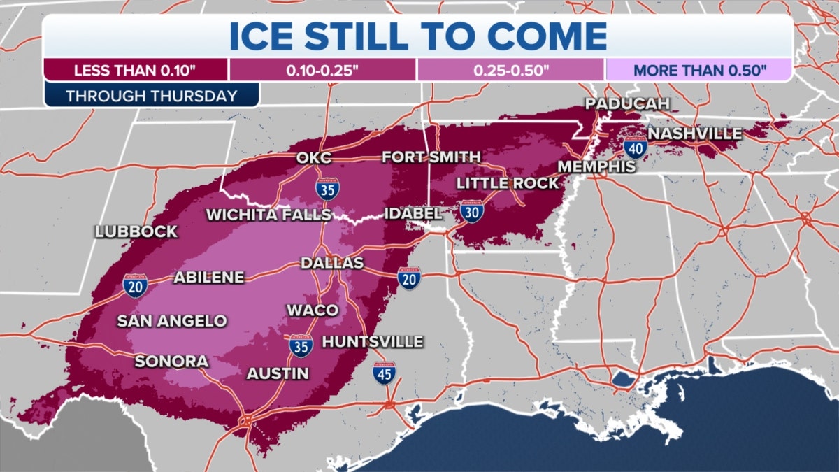 U.S. ice forecast