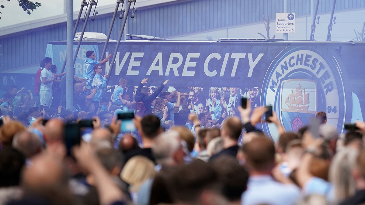 Manchester City fans in May 2022