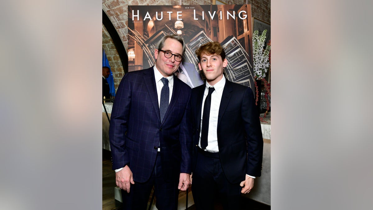 Matthew Broderick and son James in New York