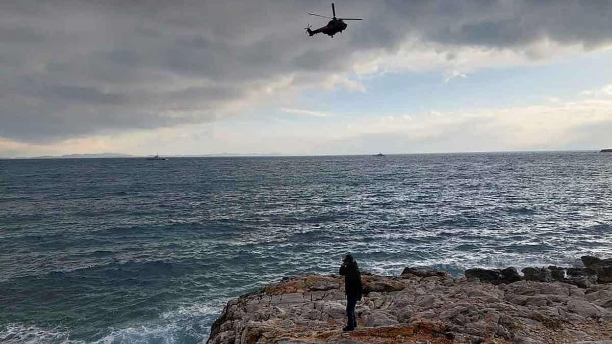 Helicopter rescue in Greece