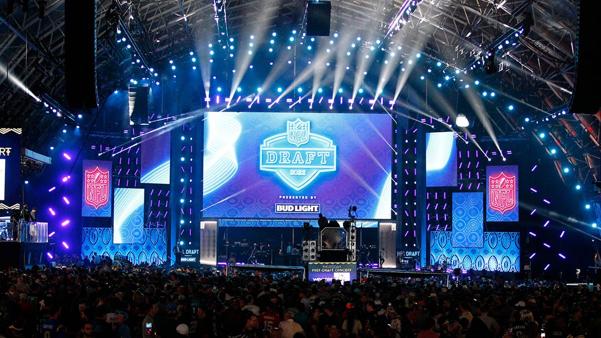 General view of NFL Draft stage
