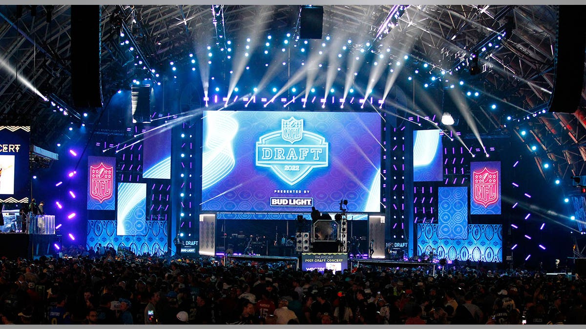 General view of NFL Draft stage