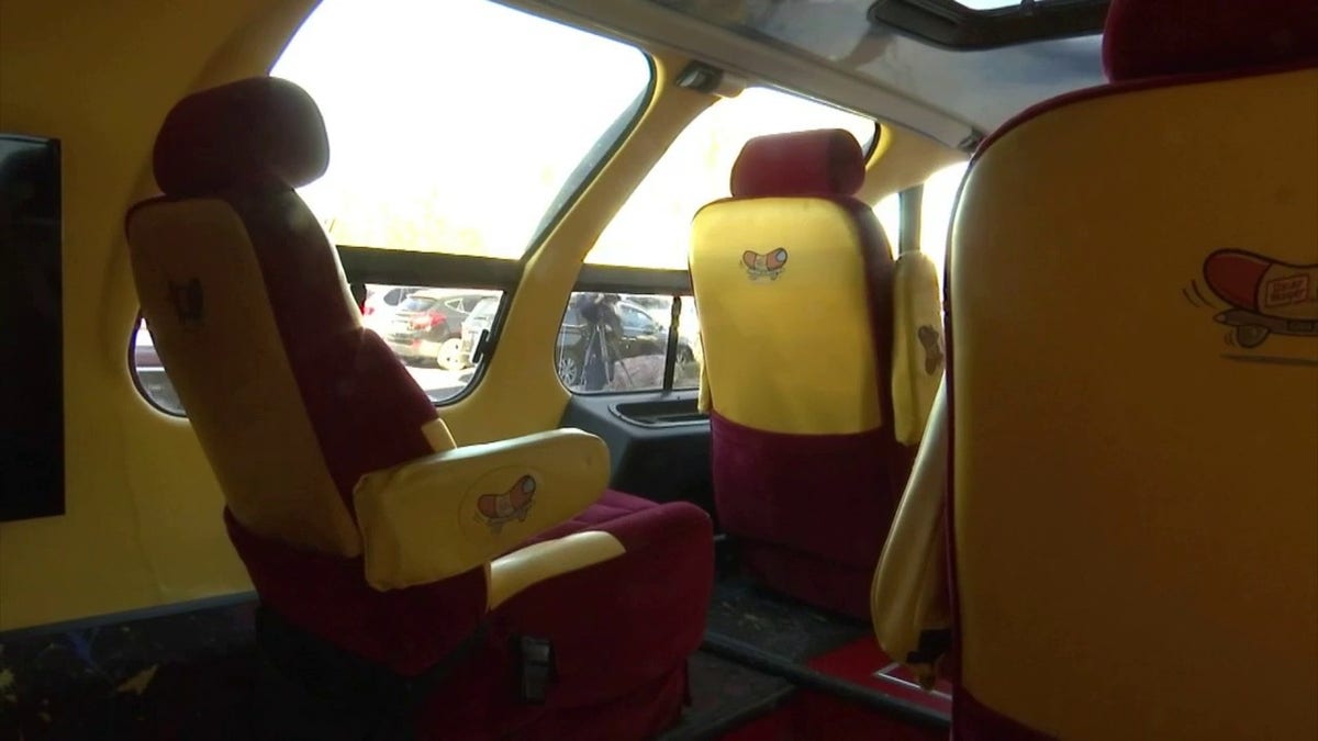 Inside of the Wienermobile