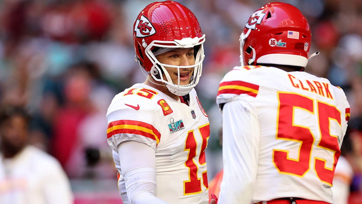 Patrick Mahomes and Frank Clark talk