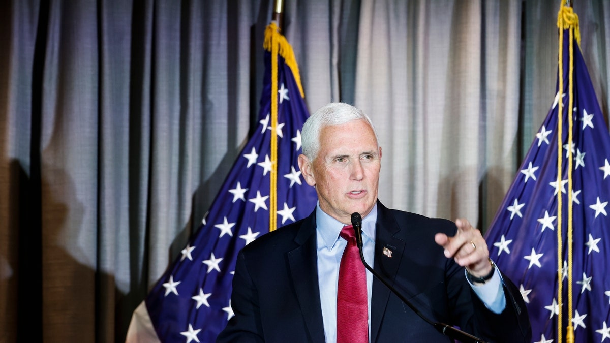 Mike Pence speaks at a conference