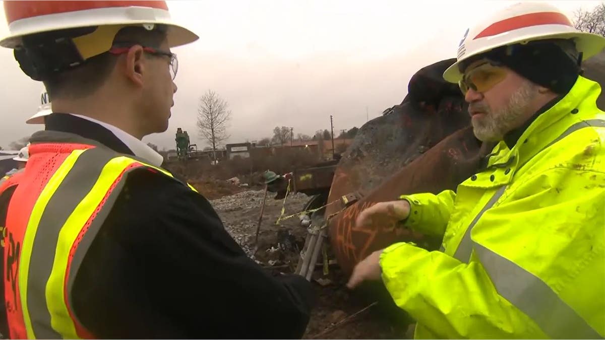 Transportation Secretary Pete Buttigieg makes first Ohio train derailment visit