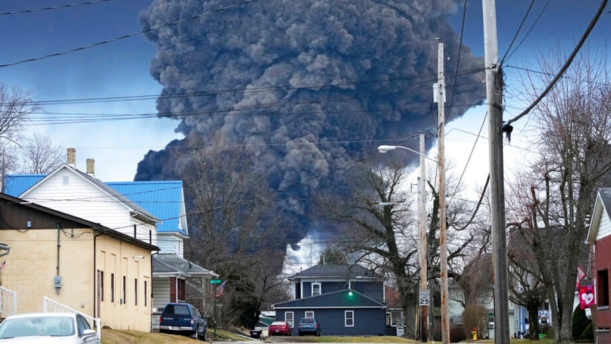 Smoke over East Palestine, Ohio