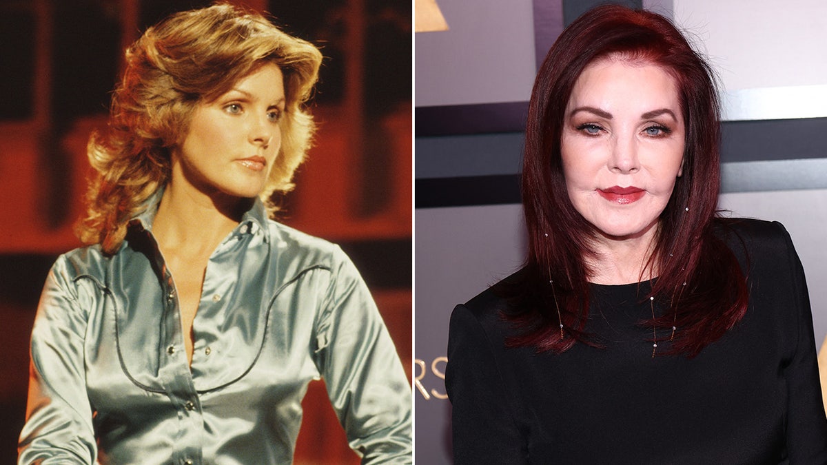 Priscilla Presley then and now split