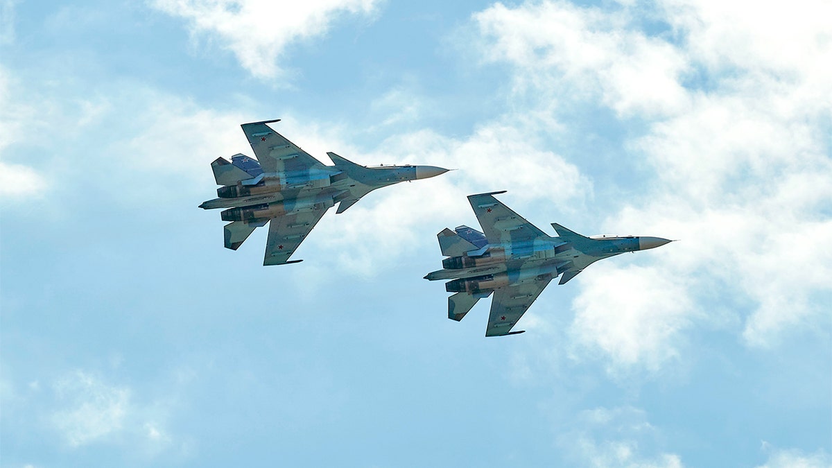 Russian SU-30 Fighters jets are seen in 2021