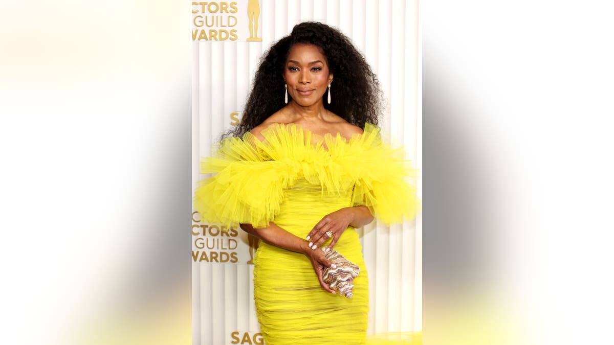 Angela Bassett wears yellow dress at SAG Awards