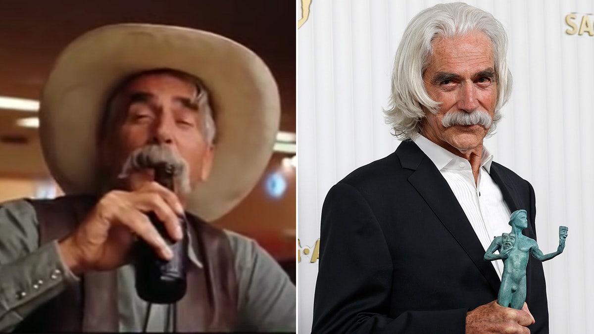 Sam Elliot then and now