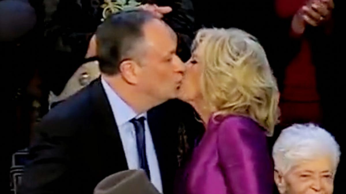 Jill Biden Douglas Emhoff kiss
