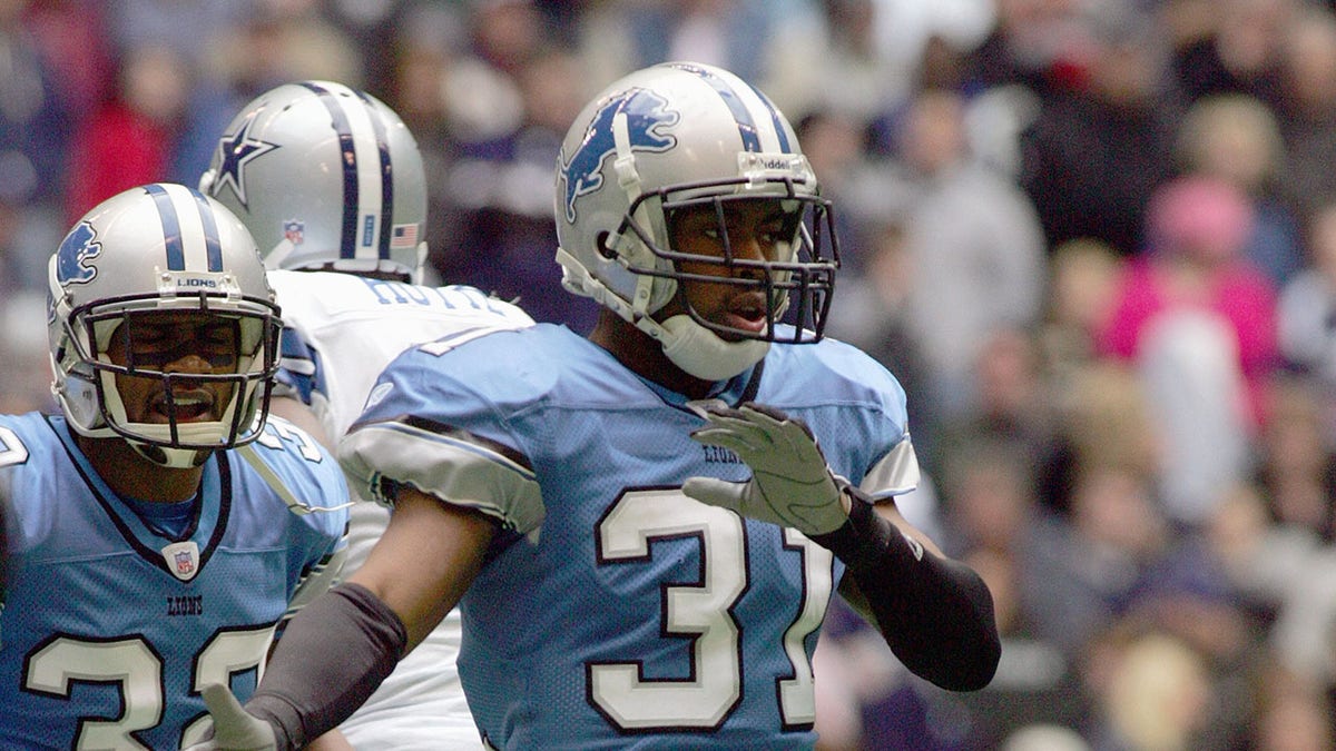 Stanley Wilson celebrates during NFL game