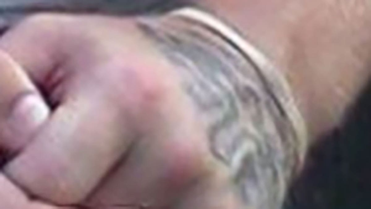 North Carolina missing man's hand tattoos