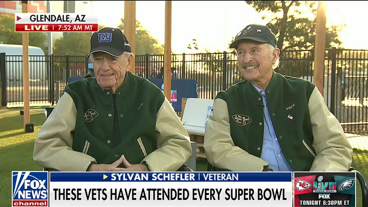 Veterans sitting down at an interview with Brian Kilmeade.