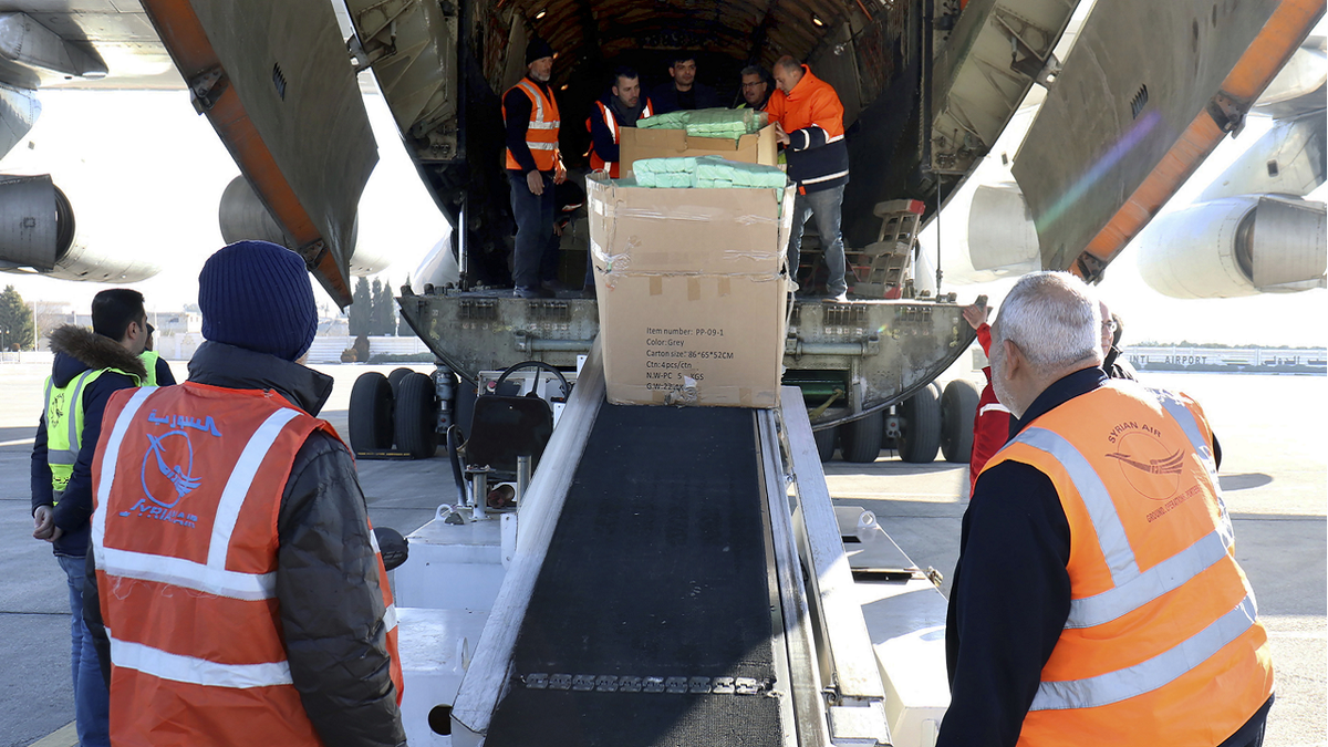 Aid sent to Syria following earthquake