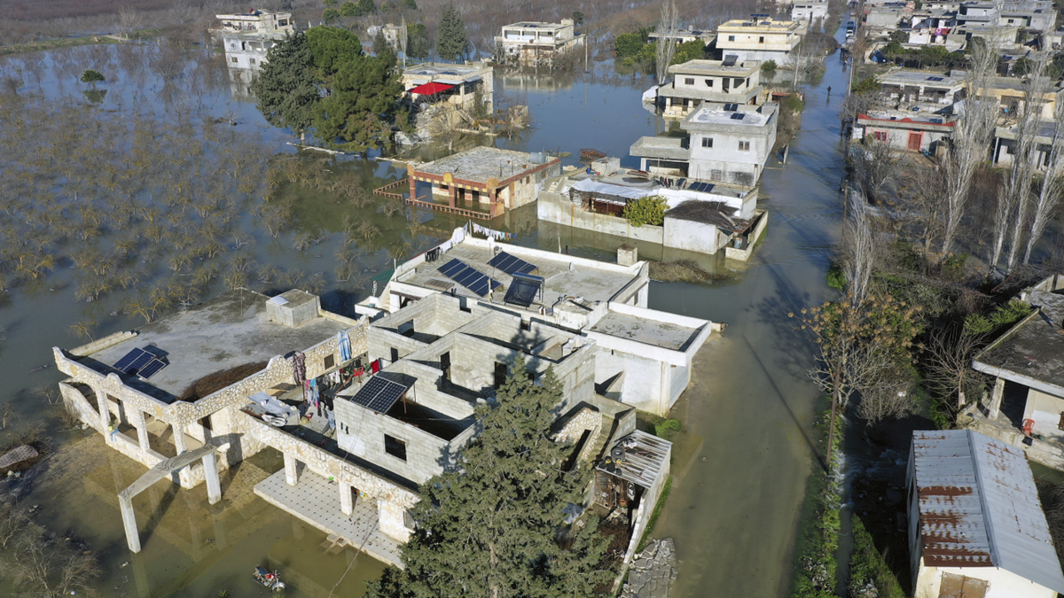 Flooding in Syria after earthquake