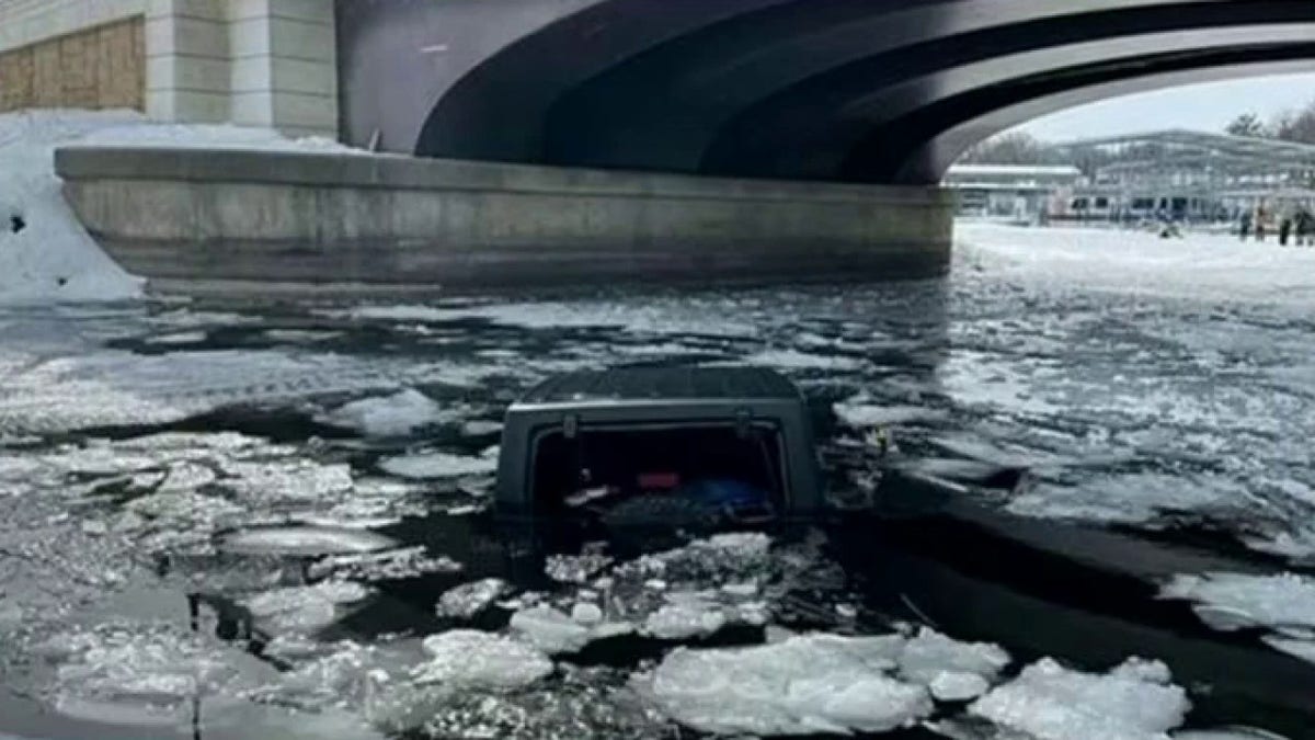 Lee was heading to his son-in-law's fishing shack when his car fell through the ice.