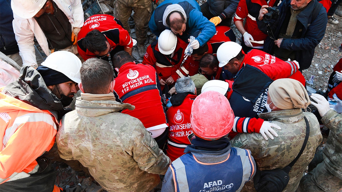 Turkey earthquake rescuers work in Hatay