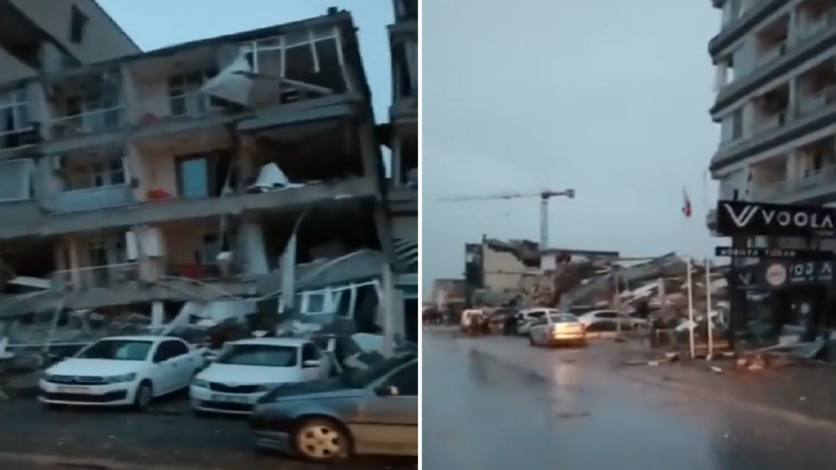 Iskenderun, Turkey damage following earthquake