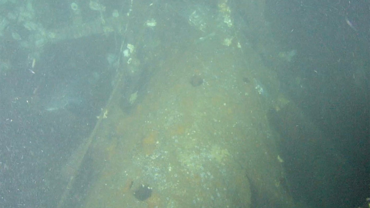 Video image shows USS Albacore wreckage
