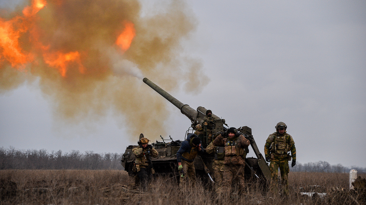 Ukrainian army opened fire on Russian soldiers.