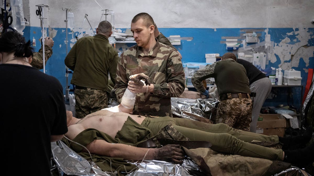 Ukrainian army medics