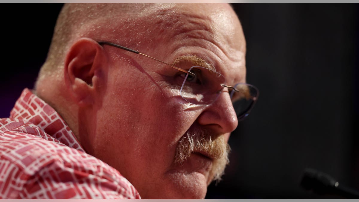 Andy Reid looks at media