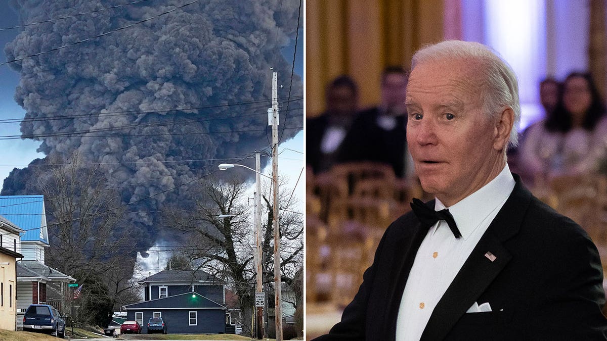 Biden and Ohio train derailment