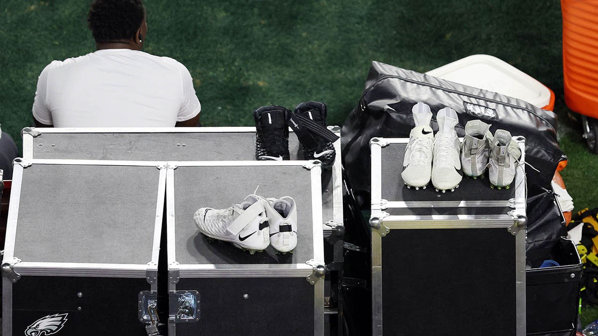 Cleats on sideline