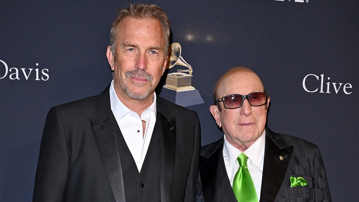 Kevin Costner and Clive Davis