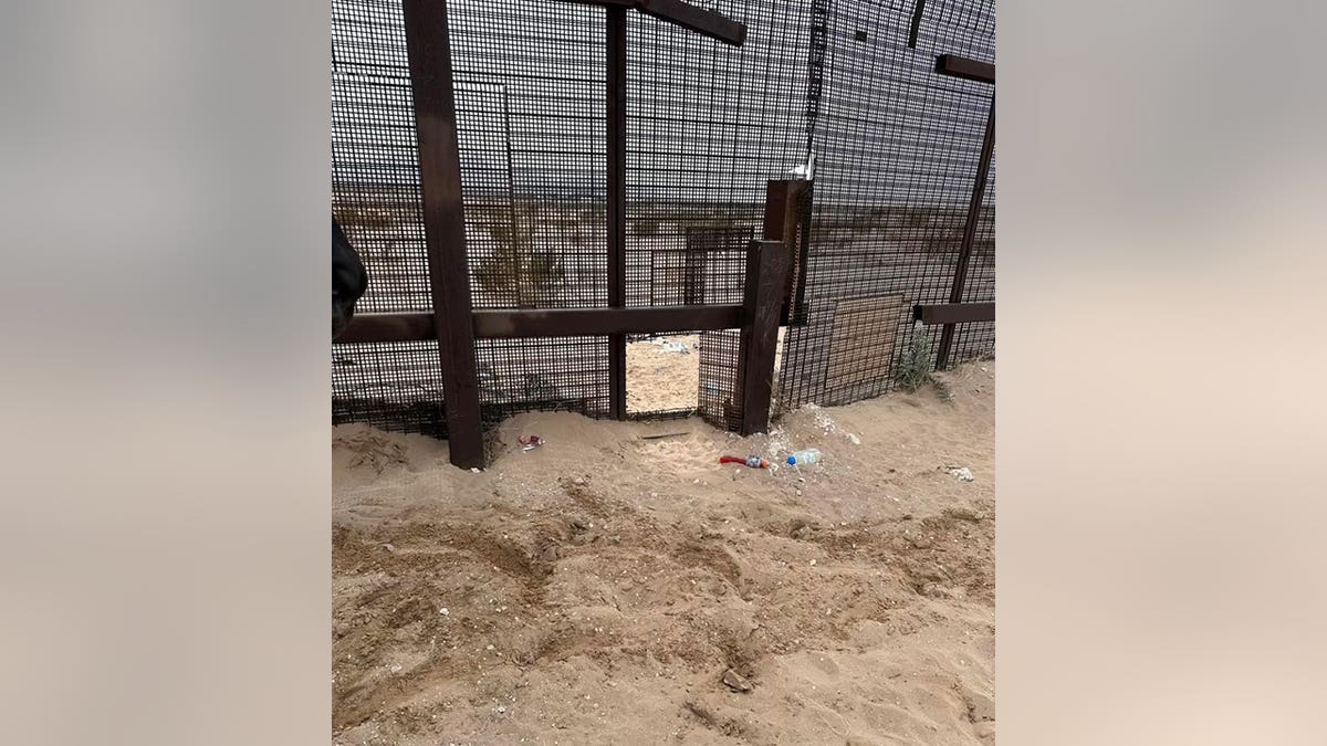 hole in border fence