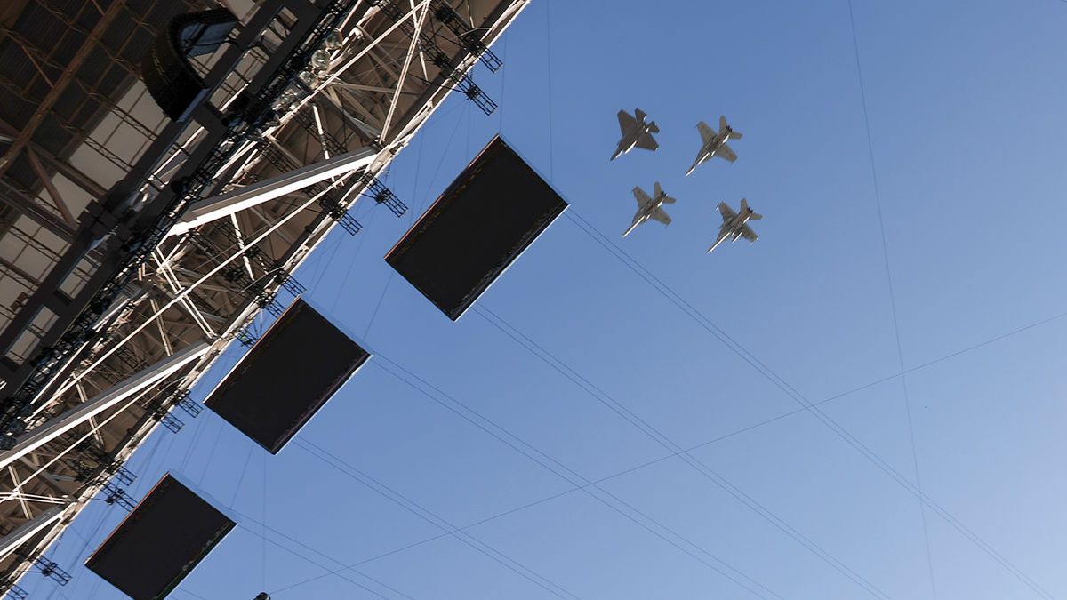 Flyover at Super Bowl