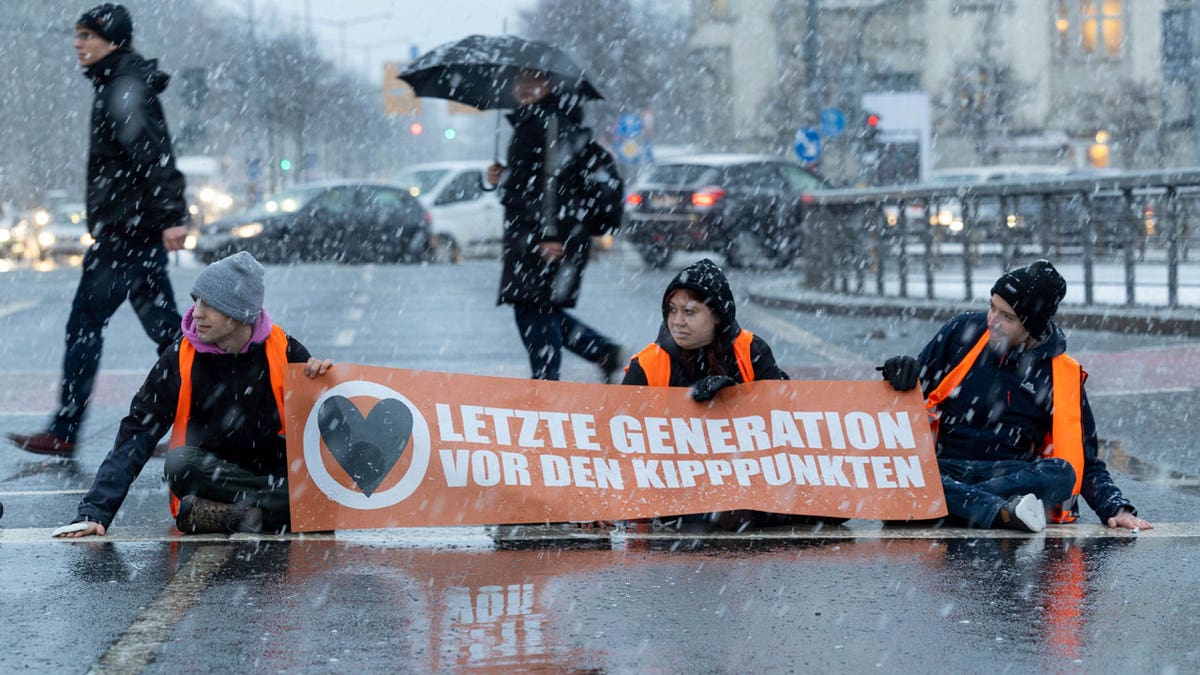 German climate protestors
