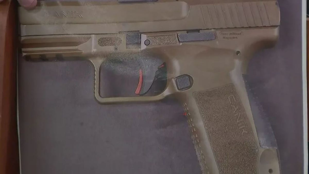 The handgun used by the toddler