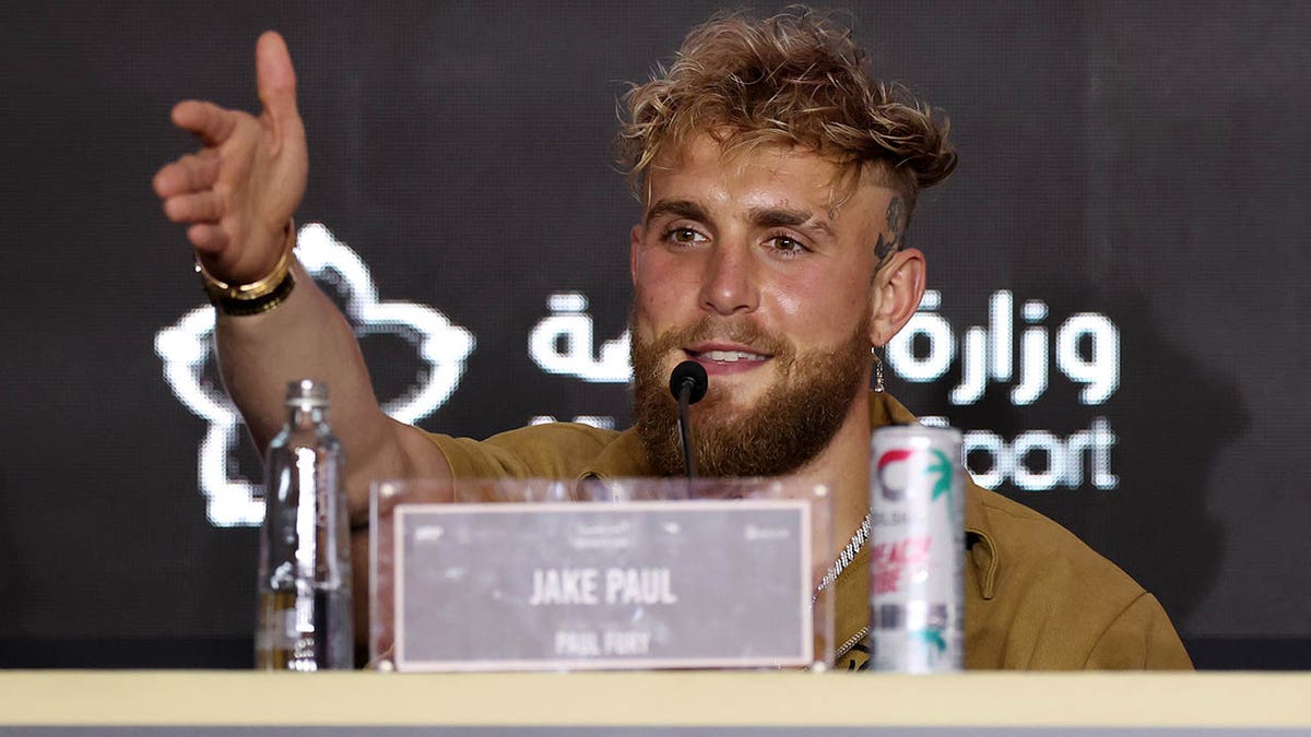 Jake Paul at conference