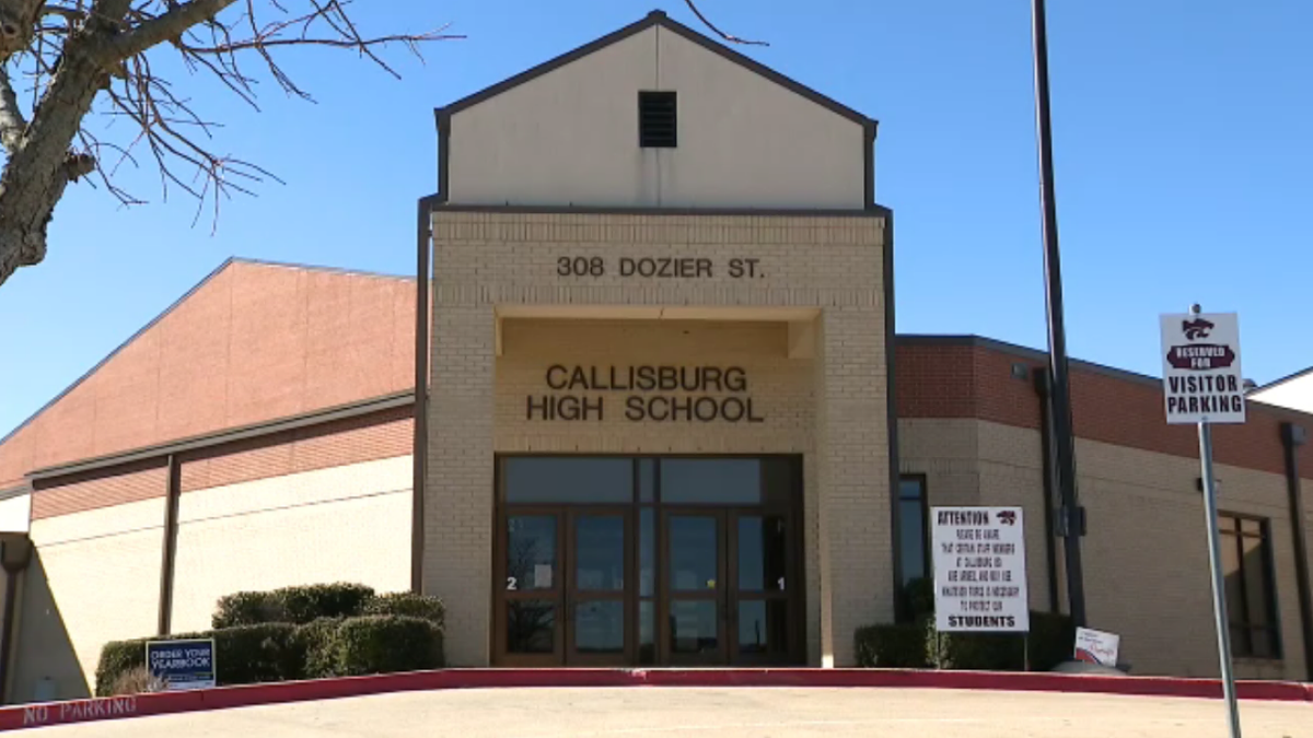 Exterior shot of Callisburg High School