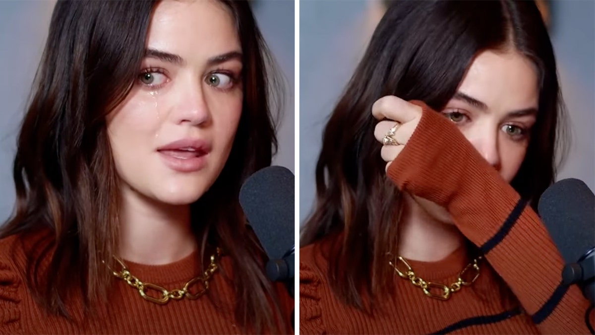 Lucy Hale emotional during tell-all podcast interview