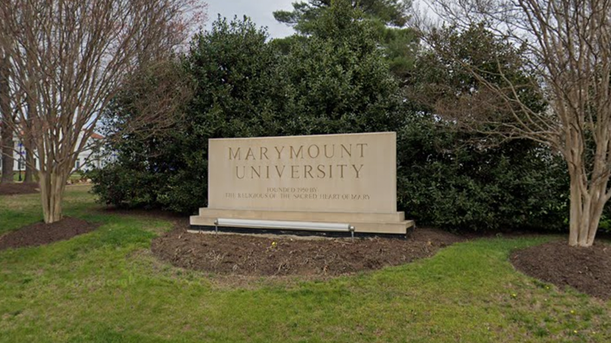 Marymount University sign