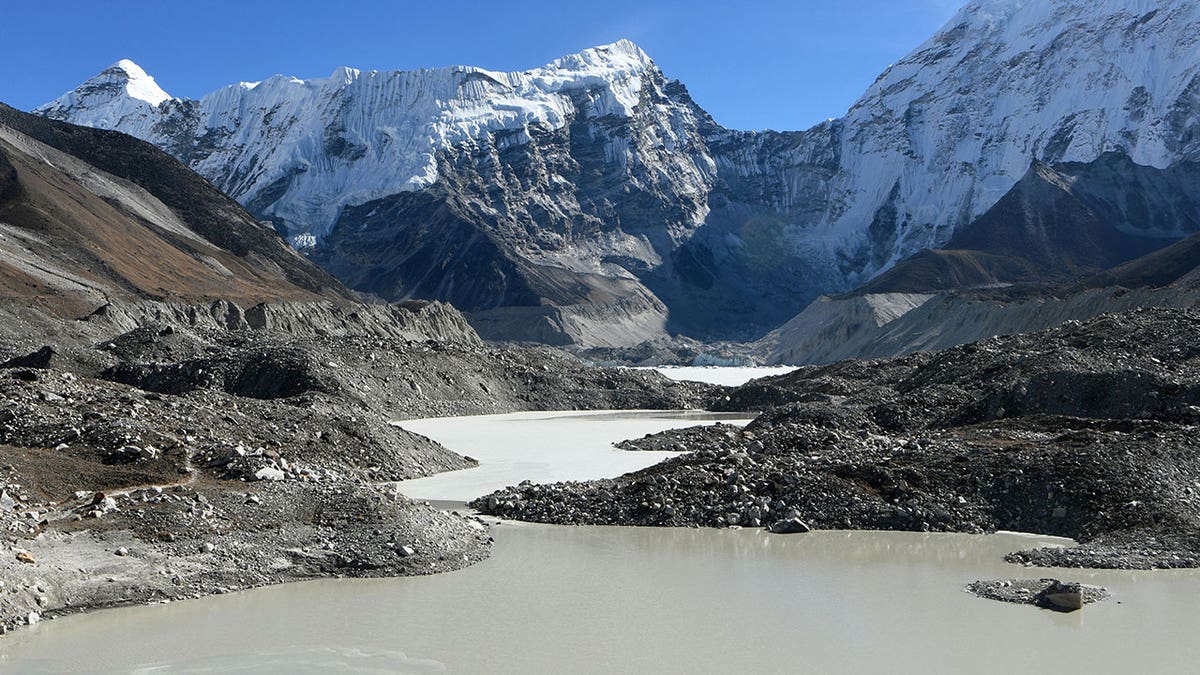 Imja glacial lake in Nepal