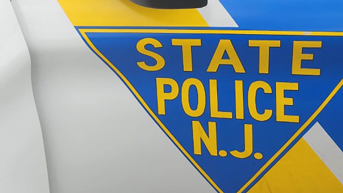 New Jersey State Police logo on side of cruiser from December 2022 Facebook photo