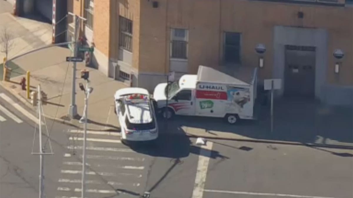 NYPD respond to Uhaul crash