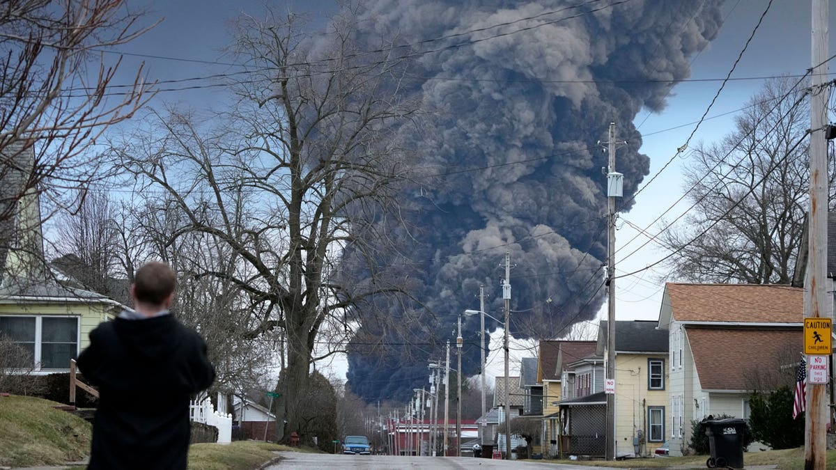 Ohio derailment site