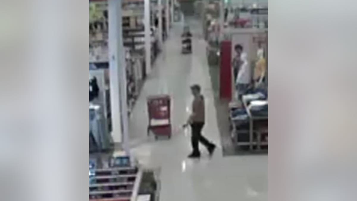 Suspect Joseph Jones inside Target