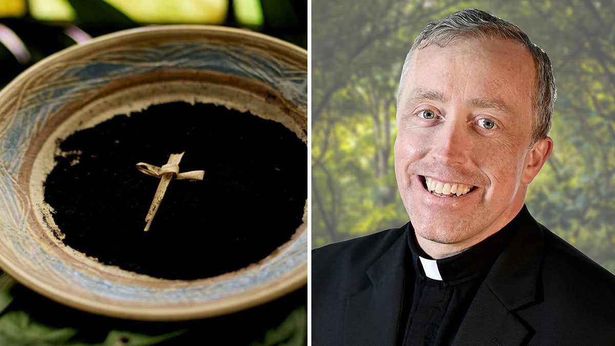 Fr. Schneider and ashes split