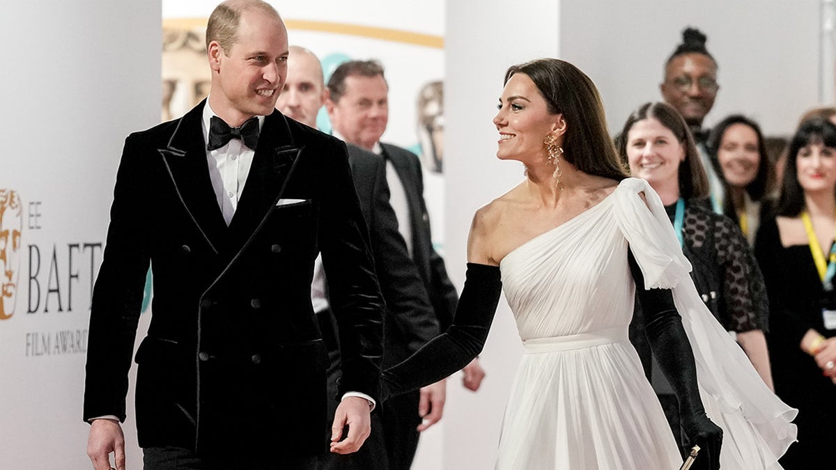 Kate Middleton Prince William PDA BAFTAs