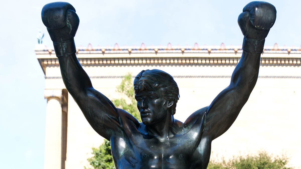 General view of Rocky statue