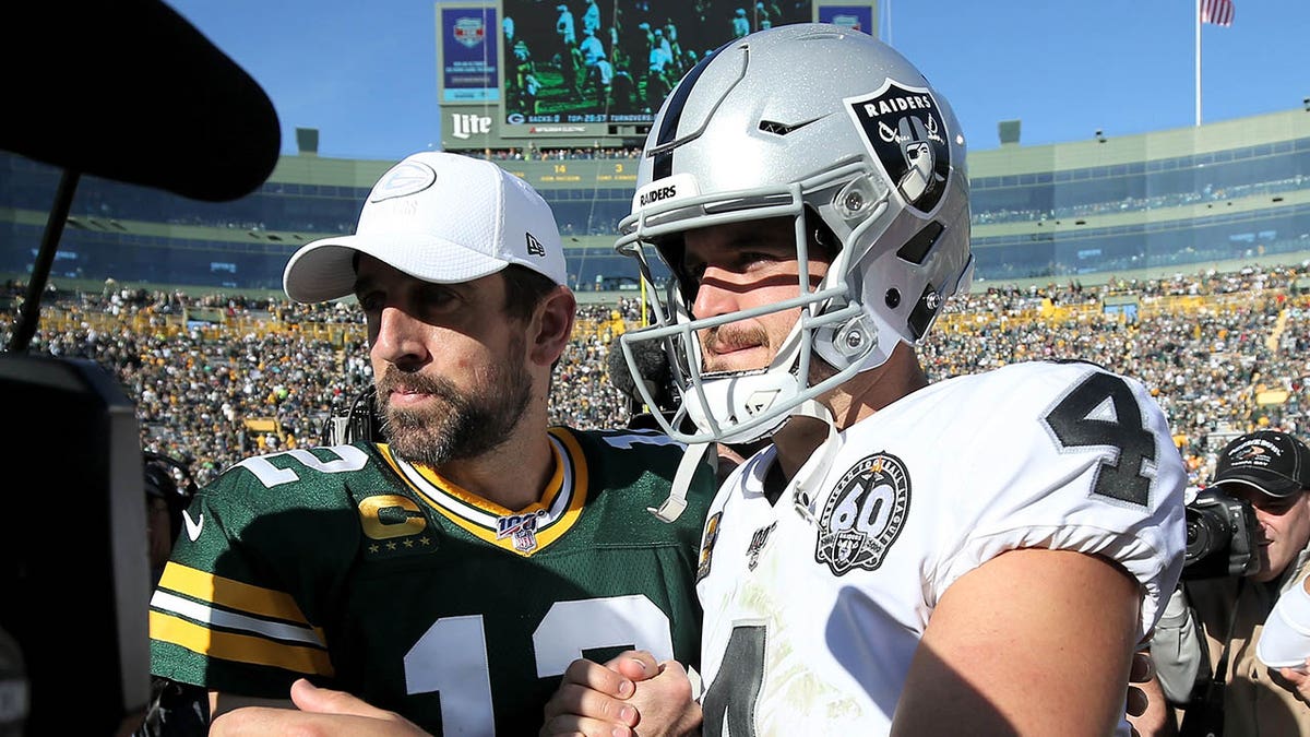 Aaron Rodgers and Derek Carr