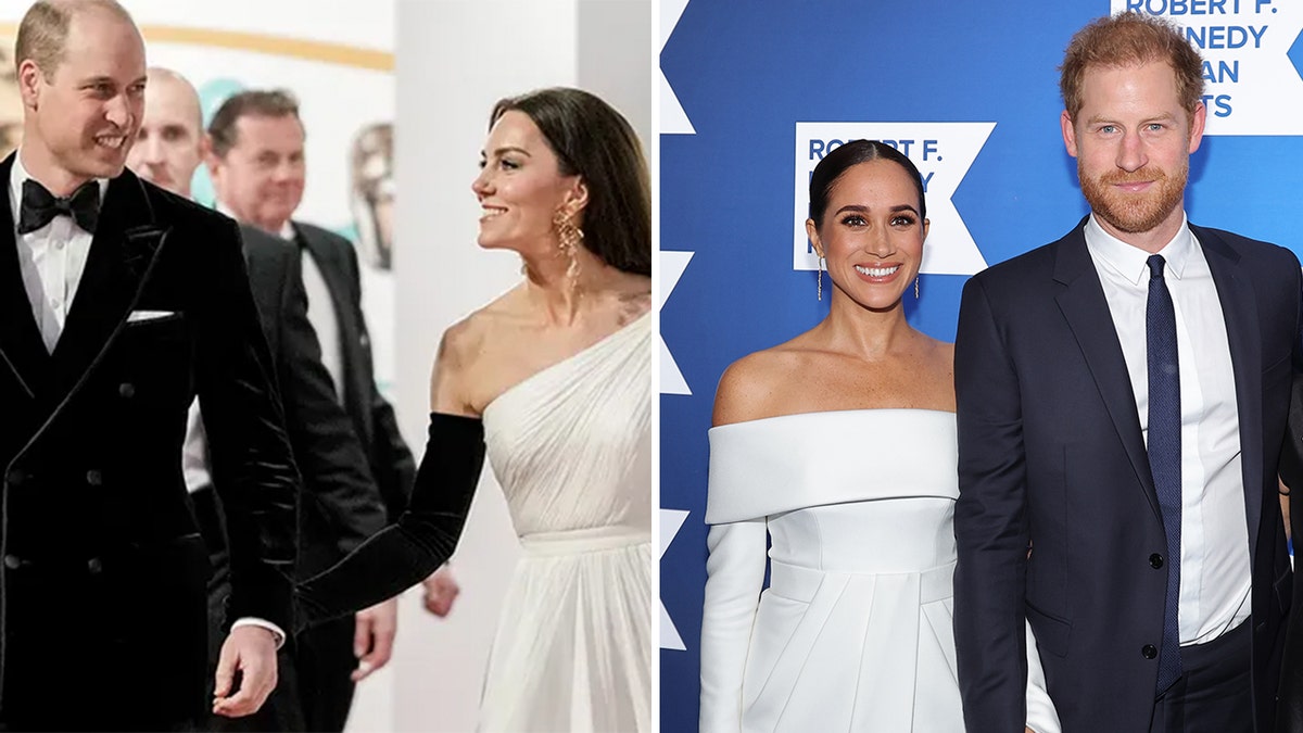 Prince William Kate Middleton split photo with Meghan Markle Prince Harry